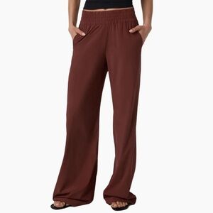 Vuori Villa Wide Leg Pants- Burnt Sienna